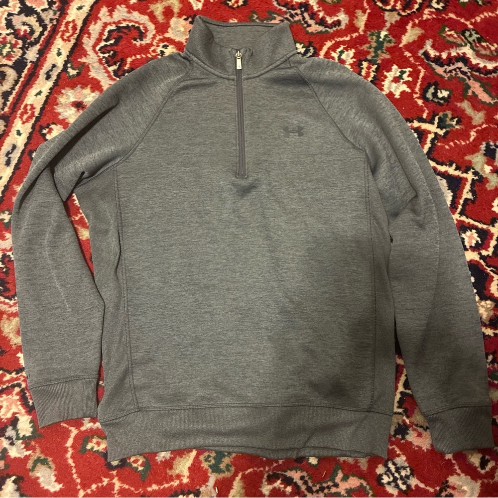 Under Armour, Quarter Zip Sweater Fleece, Men’s Size M Cotton